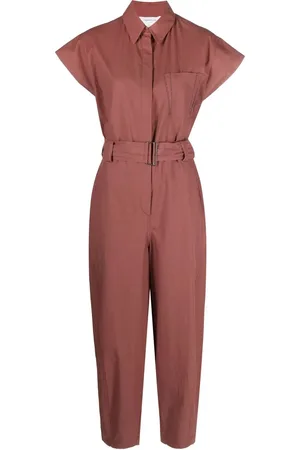 Fabiana Filippi Jumpsuit de manga corta con cinturón