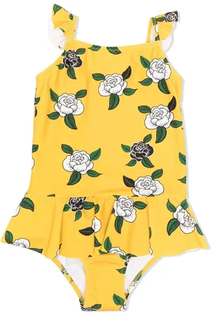 Mini Rodini Traje de baño con rosas estampadas