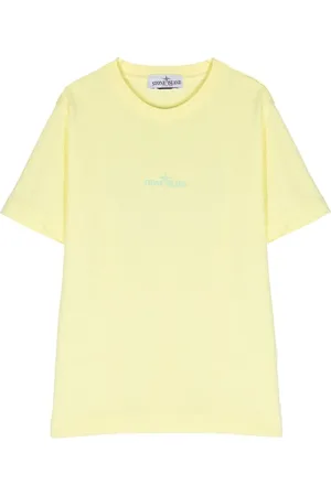 Stone Island Playera manga corta con logo estampado