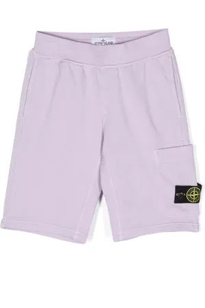 Stone Island Shorts deportivos con parche del logo