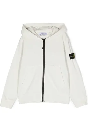 Stone Island Chamarra con cierre y parche de logo