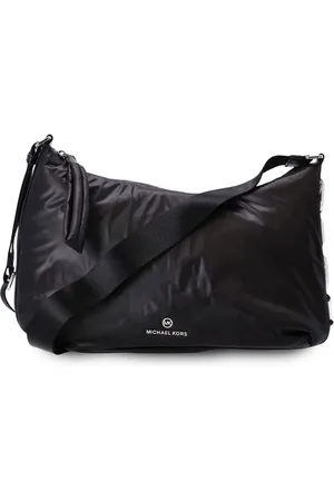 Michael Kors Bolsa de hombro capitonada con placa del logo