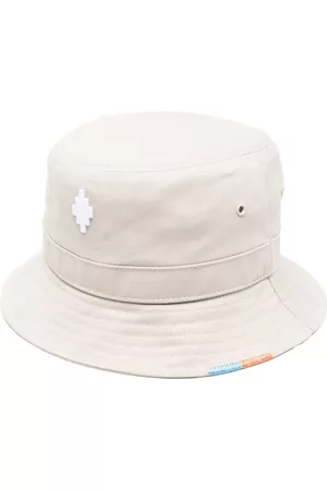 MARCELO BURLON Hombre Gorros - Gorro de pescador con parche del logo