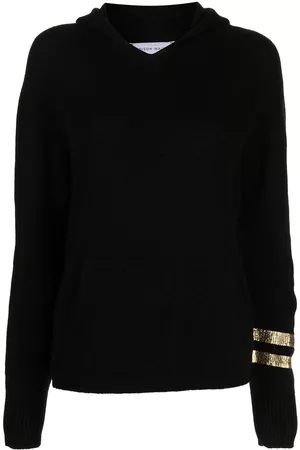 Madison.Maison Hoodie de cachemira con ribete de rayas