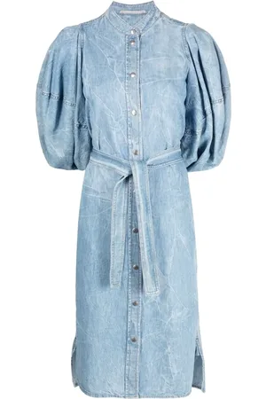 Stella McCartney Vestido midi tejido con botones