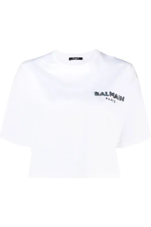 Balmain Playera corta con logo
