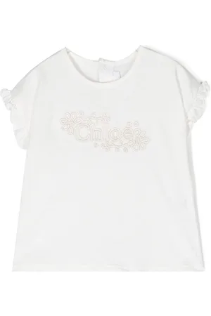 Chloé Playera manga corta con logo bordado