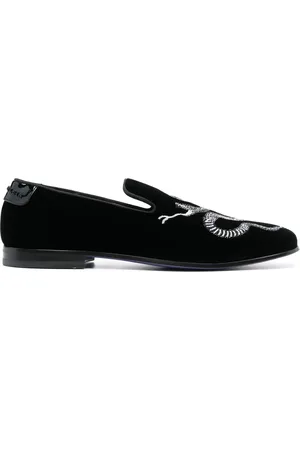 Philipp Plein Mocasines con detalle de serpientes