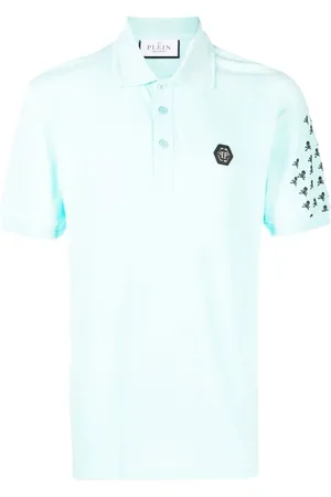 Philipp Plein Playera tipo polo con motivo Skull and Bones