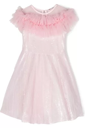 MONNALISA Vestido con volantes de tul