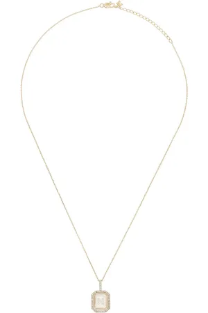 Mateo Collar con dije de letra N en oro amarillo de 14kt con diamantes