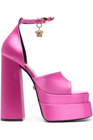 VERSACE Sandalias con dije Medusa y platafotma