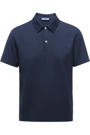 Prada Playera tipo polo con logo bordado