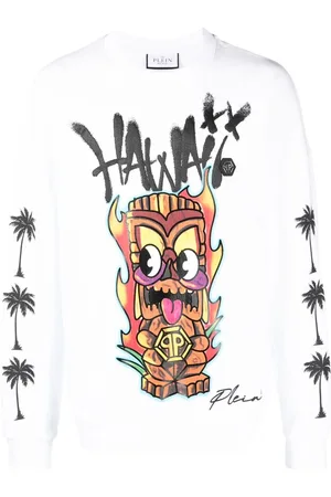 Philipp Plein Sudadera LS Hawaii con estampado
