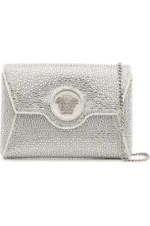 VERSACE Bolsa de mano La Medusa con detalles de cristal