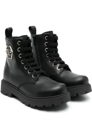 Philipp Plein Botas con placa del logo
