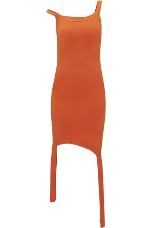 J.W.Anderson Vestido corto tejido con diseño deconstruido
