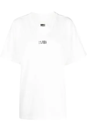 Maison Margiela Playera Zoom con motivo de números