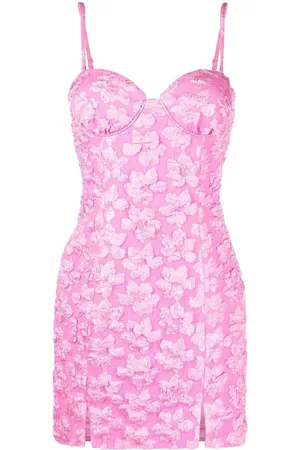 ROTATE Vestido corto con escote en forma de corazón
