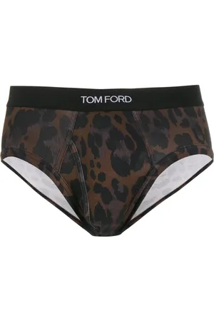 Tom Ford Ropa interior con estampado de leopardo y logo