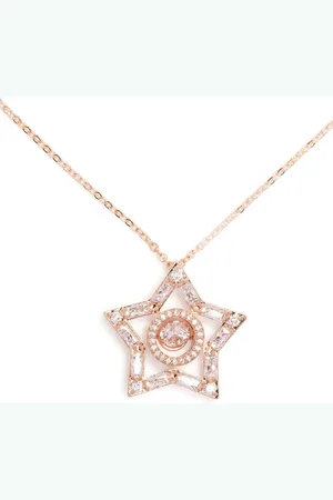 Swarovski Collar Stella con dije bañado en oro