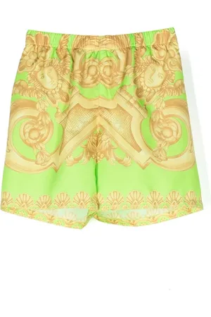 VERSACE Shorts de playa con estampado Barocco