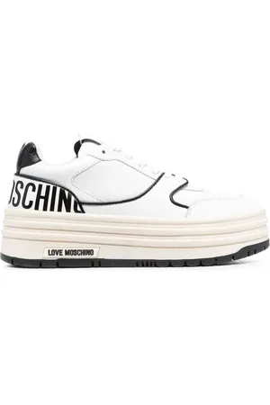 Moschino Tenis con logo estampado