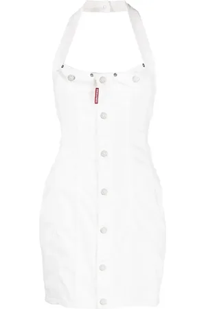 Dsquared2 Vestido con cuello halter