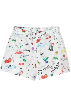 Msgm Shorts con diseño pintado a mano