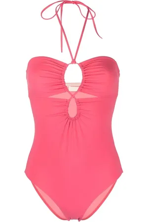 ULLA JOHNSON Traje de baño con cuello halter