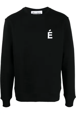 Etudes Sudadera con cuello redondo y logo estampado