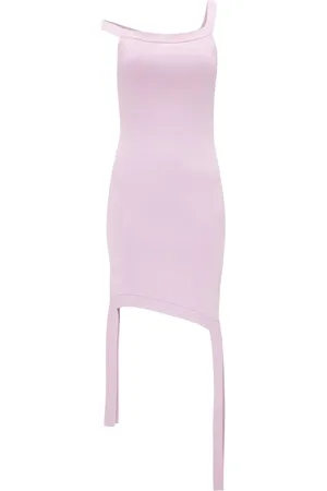 J.W.Anderson Vestido corto tejido con diseño deconstruido