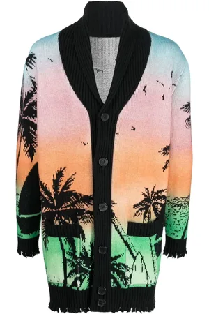 Philipp Plein Cárdigan con estampado gráfico y estampado Hawaii