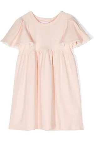 Chloé Vestido con mangas onduladas