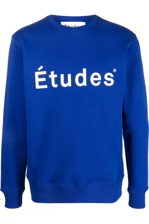 Etudes Sudadera con cuello redondo y logo estampado