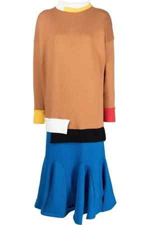 ENFÖLD Vestido con diseño color block