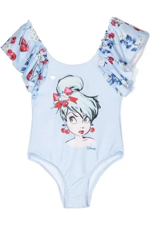 MONNALISA Traje de baño Tinkerbell con volantes