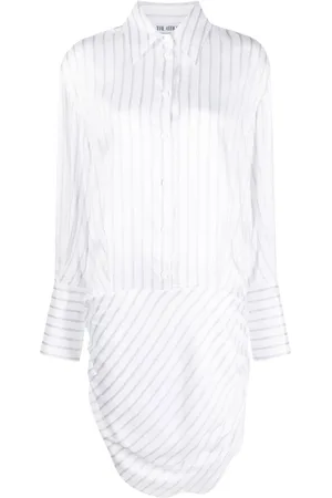The Attico Vestido camisero Hatty a rayas