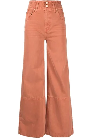 ULLA JOHNSON Jeans anchos con tiro alto