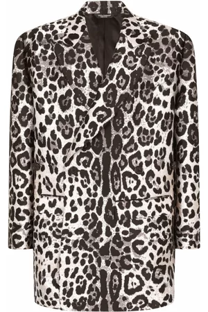 Dolce & Gabbana Hombre Blazers - Blazer con estampado de leopardo