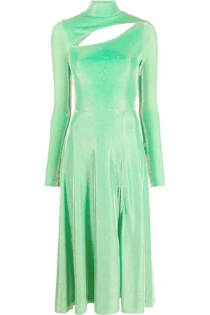ROTATE Vestido midi con aberturas