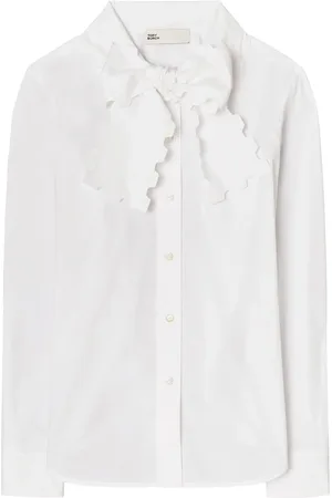 Tory Burch Blusa con estampado festoneado