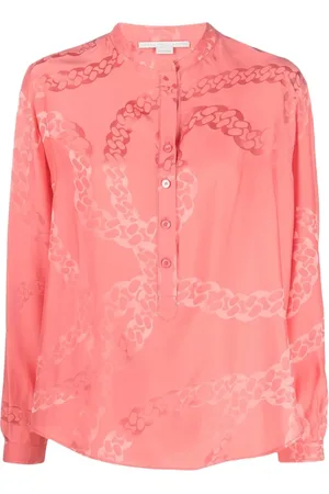 Stella McCartney Blusa de satén con motivo