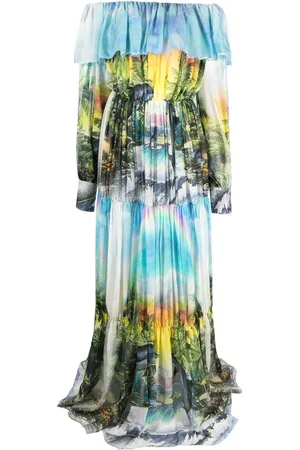 Philipp Plein Vestido largo plisado Hawaii