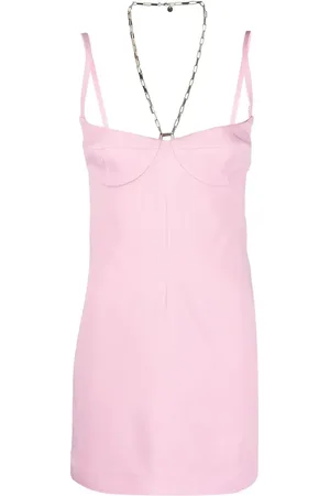The Attico Vestido corto con cuello cuadrado