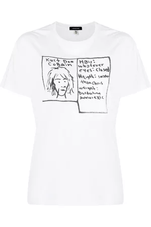 R13 Playera con estampado gráfico