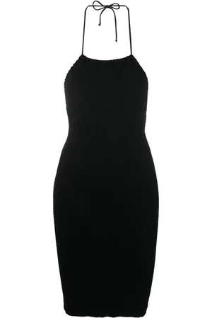 Bond Eye Vestido ajustado de tejido seersucker