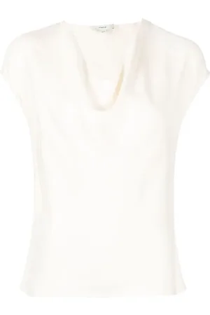 Vince Blusa de gasa drapeada