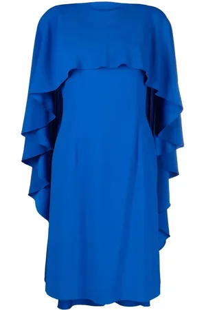 Alberta Ferretti Vestido con detalle de volantes