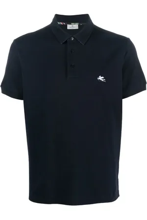 Etro Playera tipo polo con logo bordado